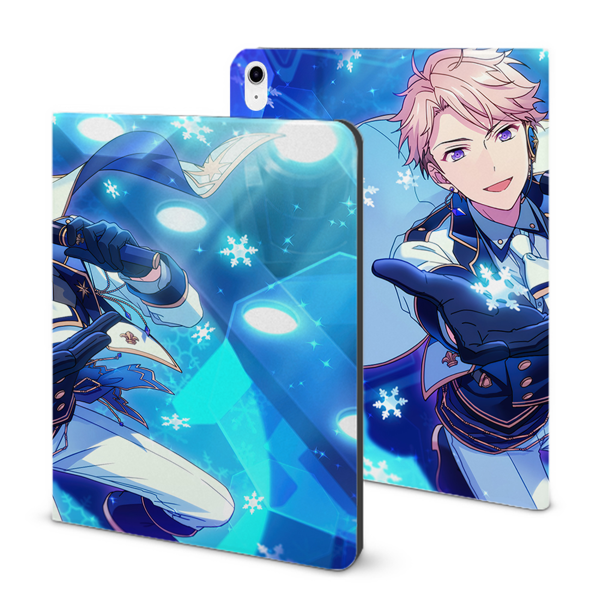 （画像用） あんさんぶるスターズ! Ensemble Stars IPad ケース ブック型 PUレザー TPU 耐衝撃 軽量 薄型 ペン収納なし 全面保護 IPad 各モデル対応